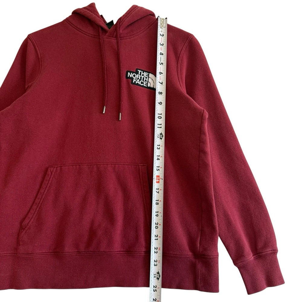 The North Face Half Dome Red 70% Cotton Long Sleeve Hoodie Sweatshirt Sz M  #492 - Picture 3 of 9